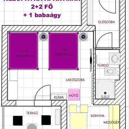 Hajdúszoboszló Kleopatra Apartman מראה חיצוני תמונה